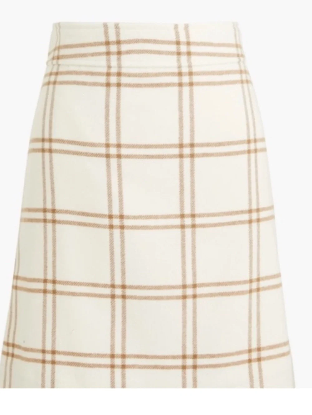 NWT J. Crew Wool Blend A-Line Mini Skirt Plaid Windowpane J.Crew Factory Size 10